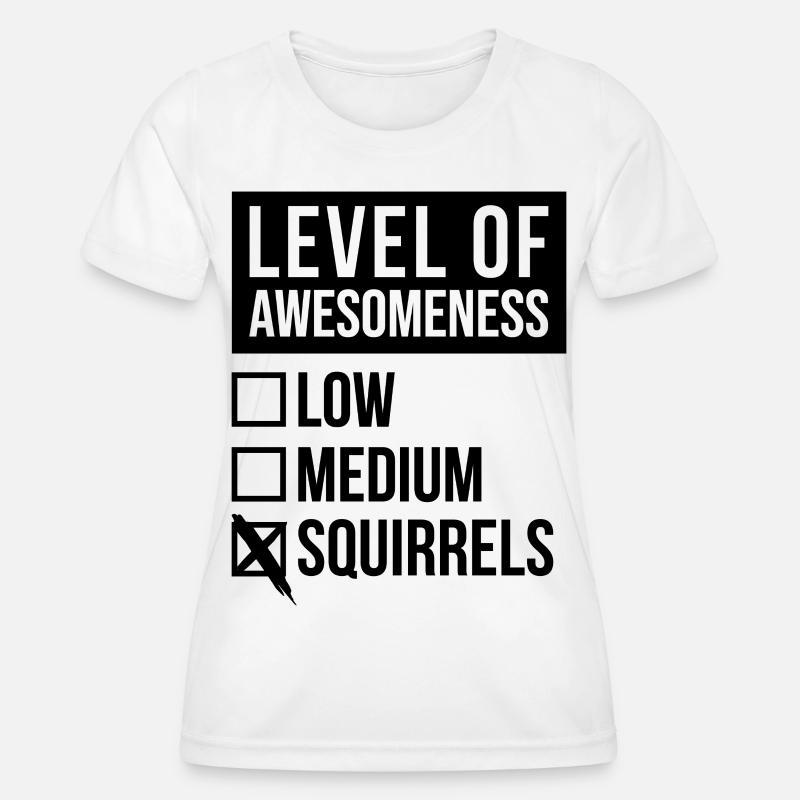 Squirrel - Women's Functional T-Shirt - white