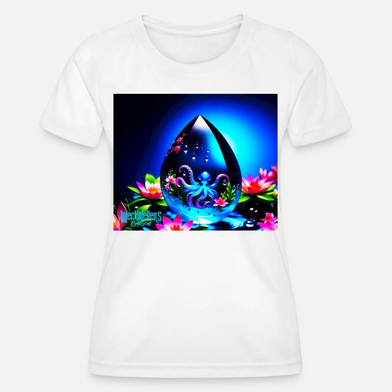 water drops - Women's Functional T-Shirt - white