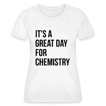 chimie - T-shirt sport Femme - blanc - Devant - AI Model Female 172 dark (172cm)