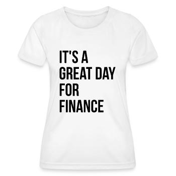 finance - T-shirt sport Femme - blanc - Devant - AI Model Female 172 dark (172cm)
