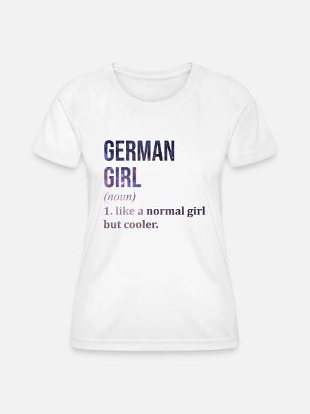 Deutsch, Deutsch, Deutsch - Frauen Funktions-T-Shirt - Weiß