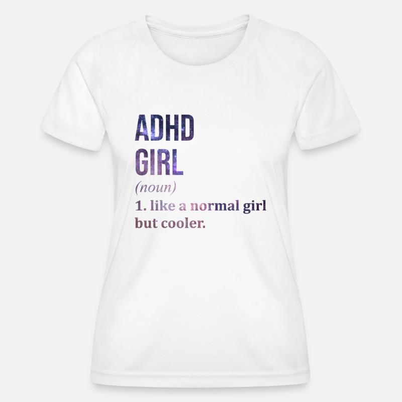 ADHD - Women's Functional T-Shirt - white