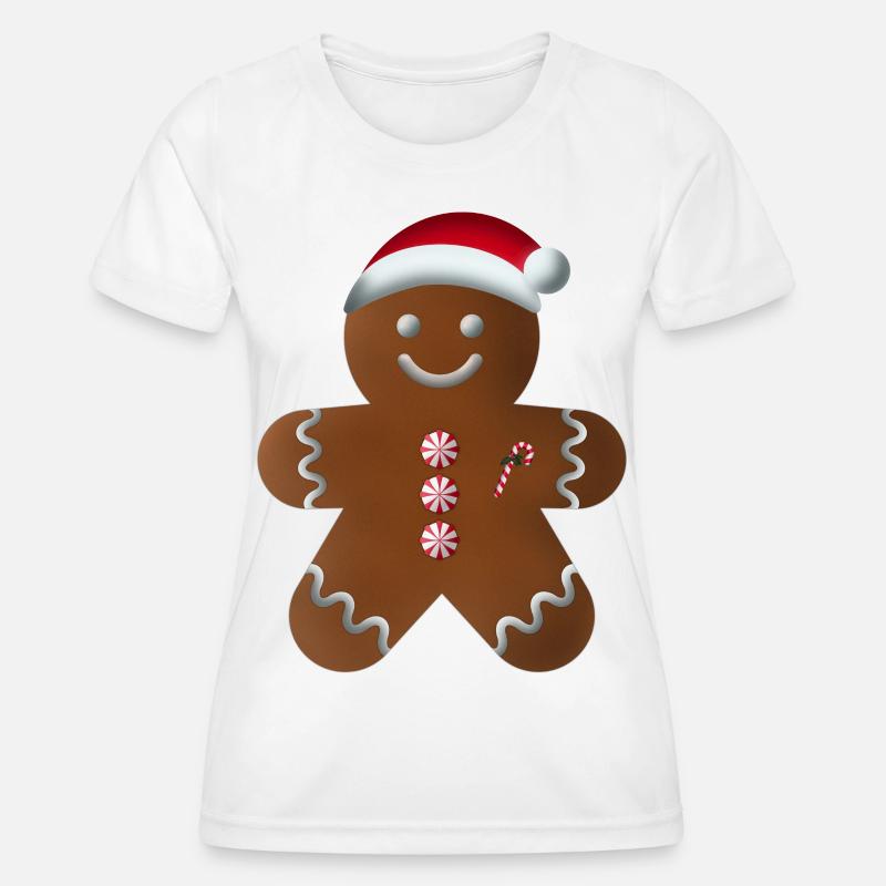 Lebkuchenmann_01 - Women's Functional T-Shirt - white