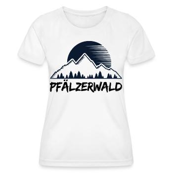 Bâton de randonnée - T-shirt sport Femme - blanc - Devant - AI Model Female 172 dark (172cm)