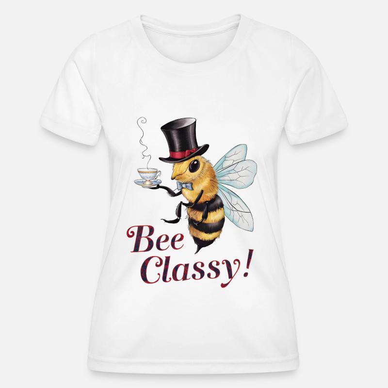 Bee Classy - Women's Functional T-Shirt - white