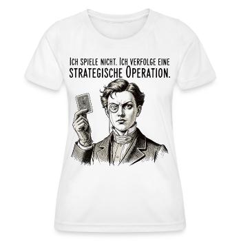 Strategic Operation - Women's Functional T-Shirt - white - Front - AI Model Female 172 dark (172cm)