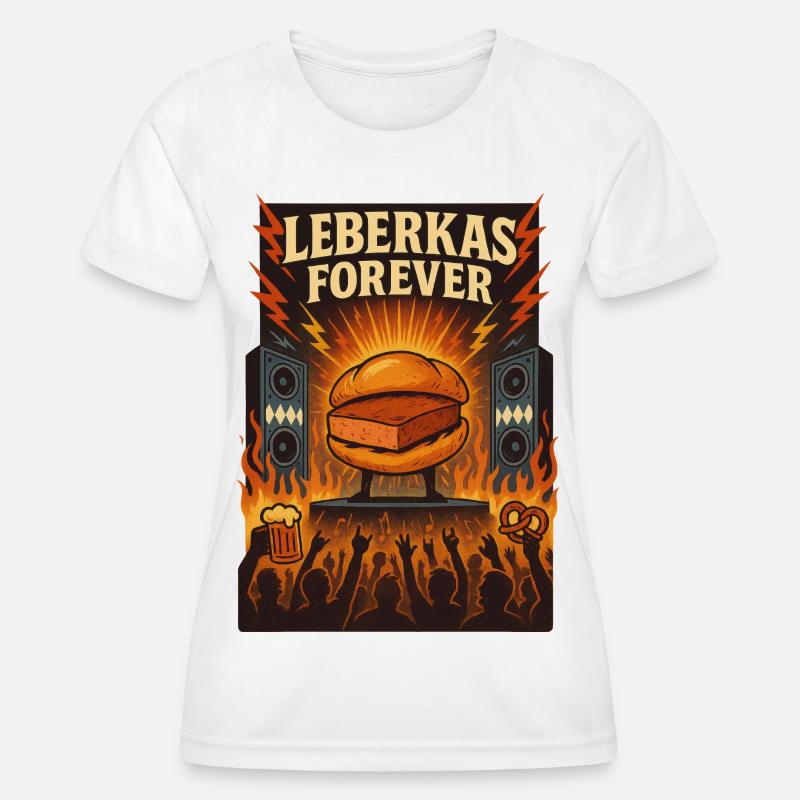 Leberkas Forever - Women's Functional T-Shirt - white
