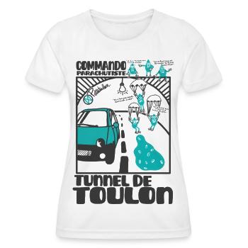 Goutte Tunnel Toulon Commando - Women's Functional T-Shirt - white - Front - AI Model Female 172 dark (172cm)