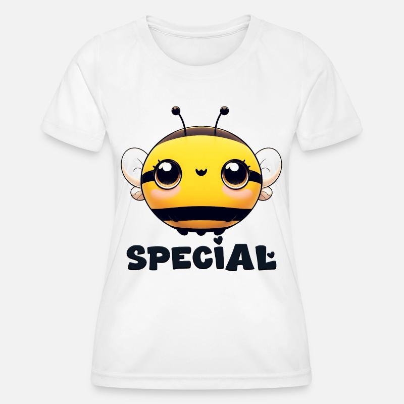 Bee Special Charm - Women's Functional T-Shirt - white