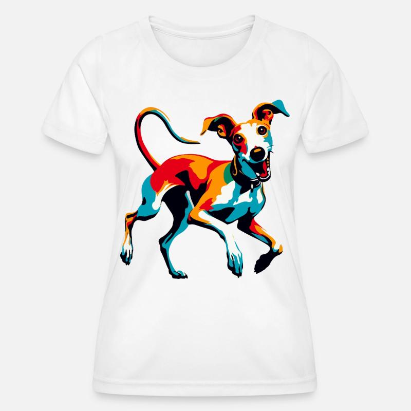 Silly Galgo Nr6 - Women's Functional T-Shirt - white