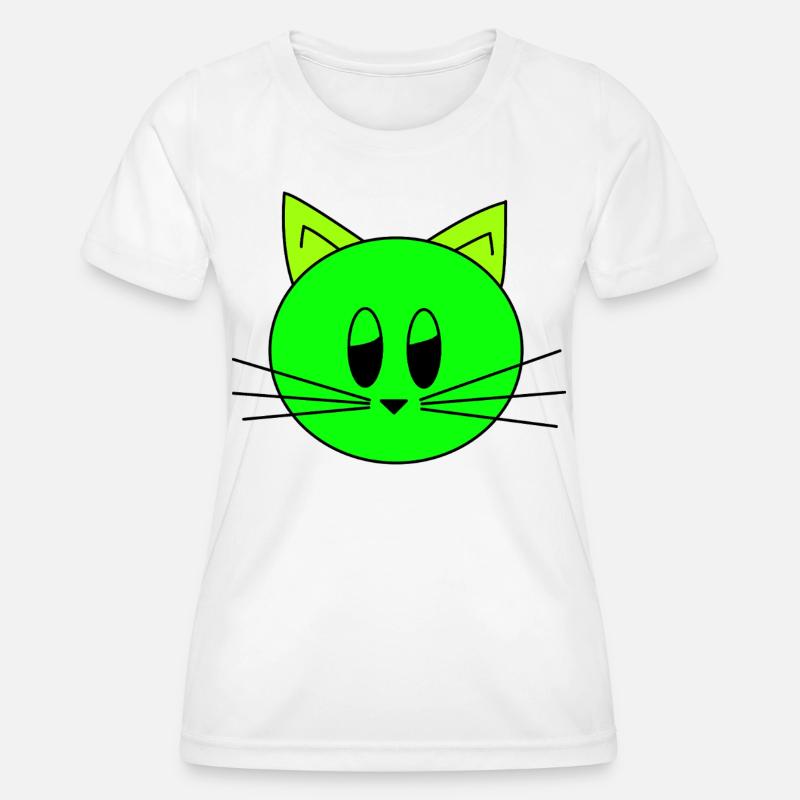 Cat's Head - Women's Functional T-Shirt - white