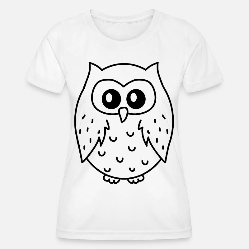 Owls - Women's Functional T-Shirt - white
