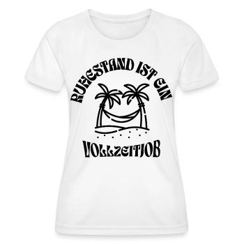 La retraite est un emploi à temps plein - T-shirt sport Femme - blanc - Devant - AI Model Female 172 dark (172cm)