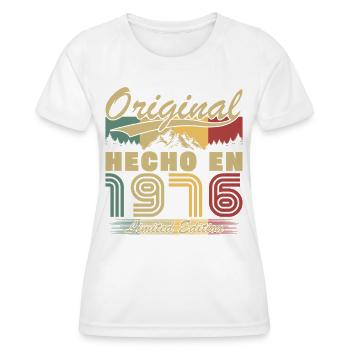 Hecho in 1976 Vintage Regalo de cumpleaños - Frauen Funktions-T-Shirt - Weiß - Vorne - AI Model Female 172 dark (172cm)