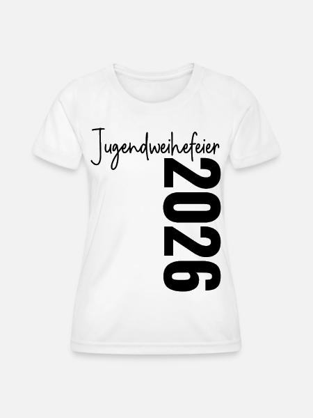Jugendweihefeier 2026 - Frauen Funktions-T-Shirt - Weiß