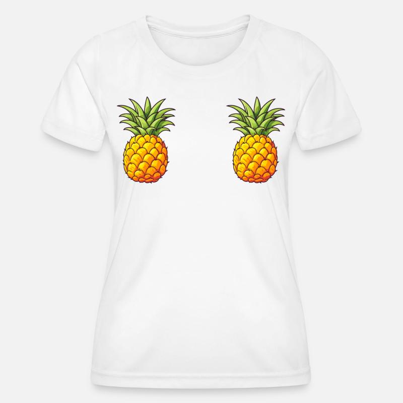 Two pineapple - Women's Functional T-Shirt - white