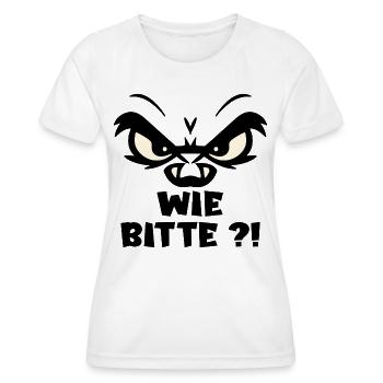 Comme je vous en prie d’exprimer - T-shirt sport Femme - blanc - Devant - AI Model Female 172 dark (172cm)