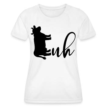 Vaches bovines domestiques - T-shirt sport Femme - blanc - Devant - AI Model Female 172 dark (172cm)
