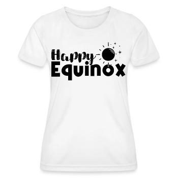 Joyeux équinoxe Bénédictions d’Ostara - T-shirt sport Femme - blanc - Devant - AI Model Female 172 dark (172cm)