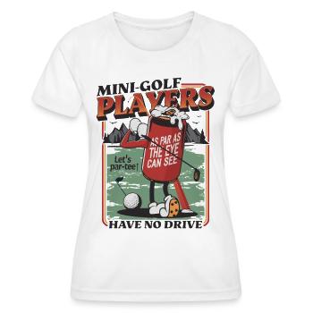 Un design de golfeur amusant pour les golfeurs - T-shirt sport Femme - blanc - Devant - AI Model Female 172 dark (172cm)