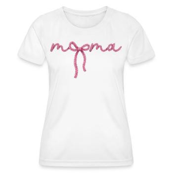 Mama Schleife  - Frauen Funktions-T-Shirt - Weiß - Vorne - AI Model Female 172 dark (172cm)