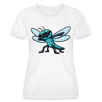 Dab de la Libellule - T-shirt sport Femme - blanc - Devant - AI Model Female 172 dark (172cm)