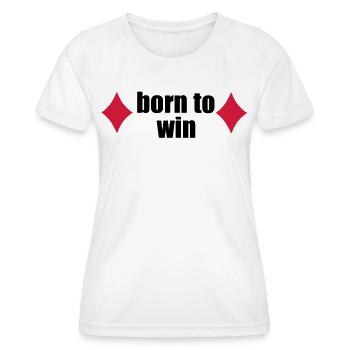 poker - Women's Functional T-Shirt - white - Front - AI Model Female 172 dark (172cm)