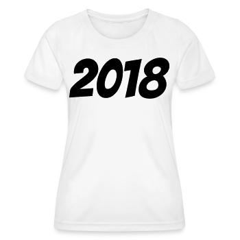 2018 - Women's Functional T-Shirt - white - Front - AI Model Female 172 dark (172cm)