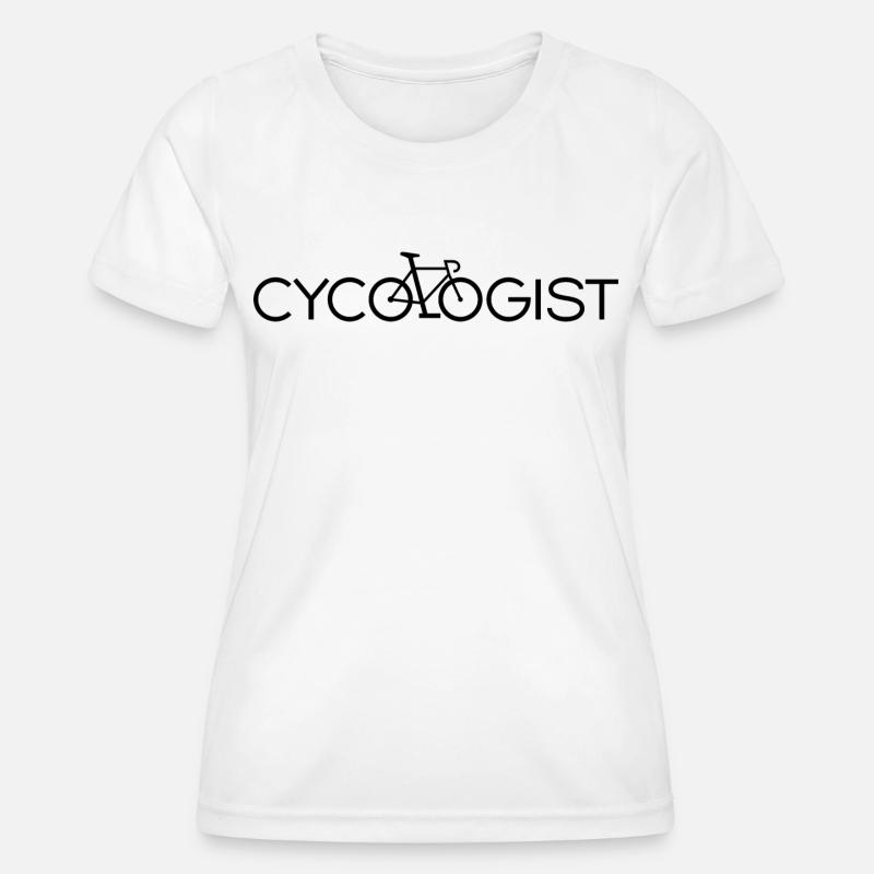 Cycologist - Women's Functional T-Shirt - white