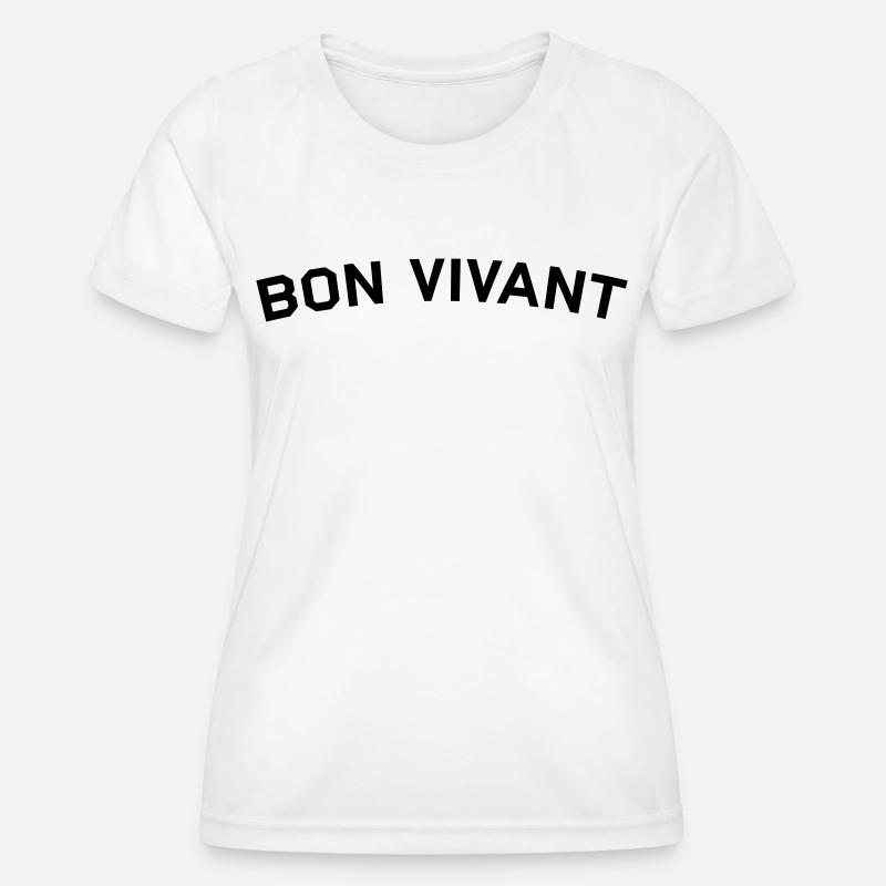 Bon vivant - Women's Functional T-Shirt - white