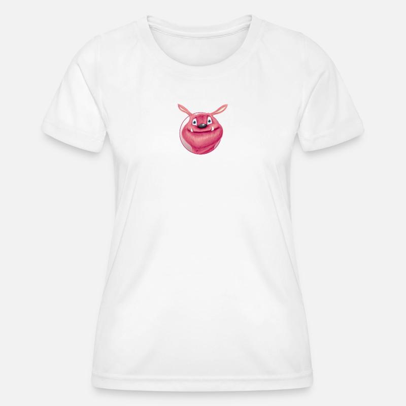 red monster - Women's Functional T-Shirt - white