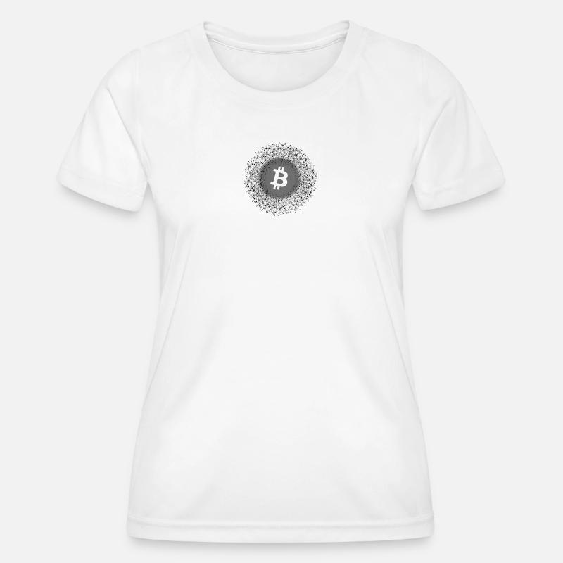 Bitcoin Net Mandala - Women's Functional T-Shirt - white