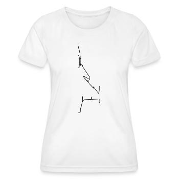 Plane - Women's Functional T-Shirt - white - Front - AI Model Female 172 dark (172cm)