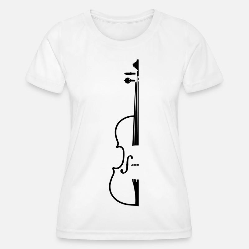 violin - Women's Functional T-Shirt - white