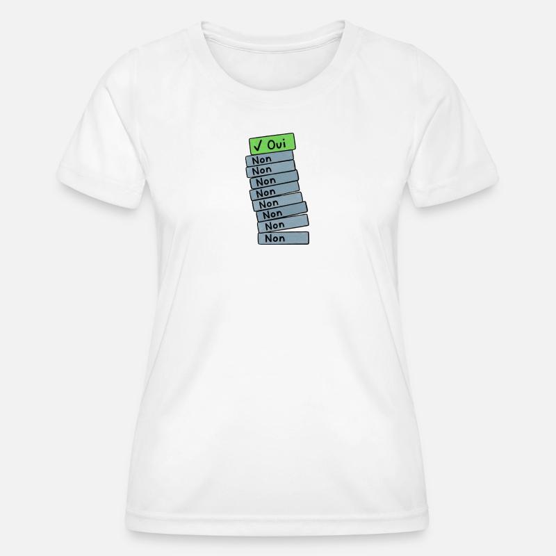 Stack of Folders - Women's Functional T-Shirt - white