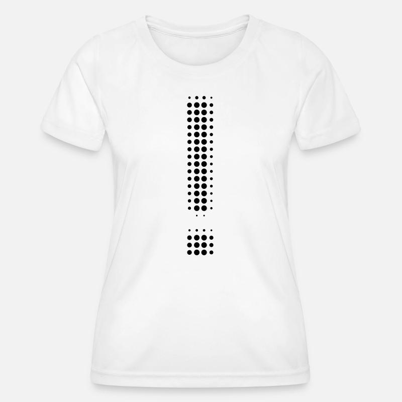 Exclamation mark - Women's Functional T-Shirt - white