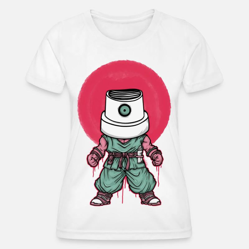 Goku Graffiti - Women's Functional T-Shirt - white