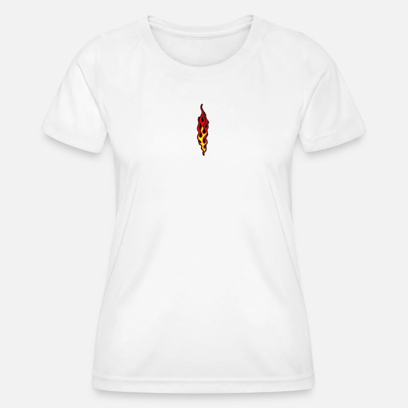 flammen - Women's Functional T-Shirt - white