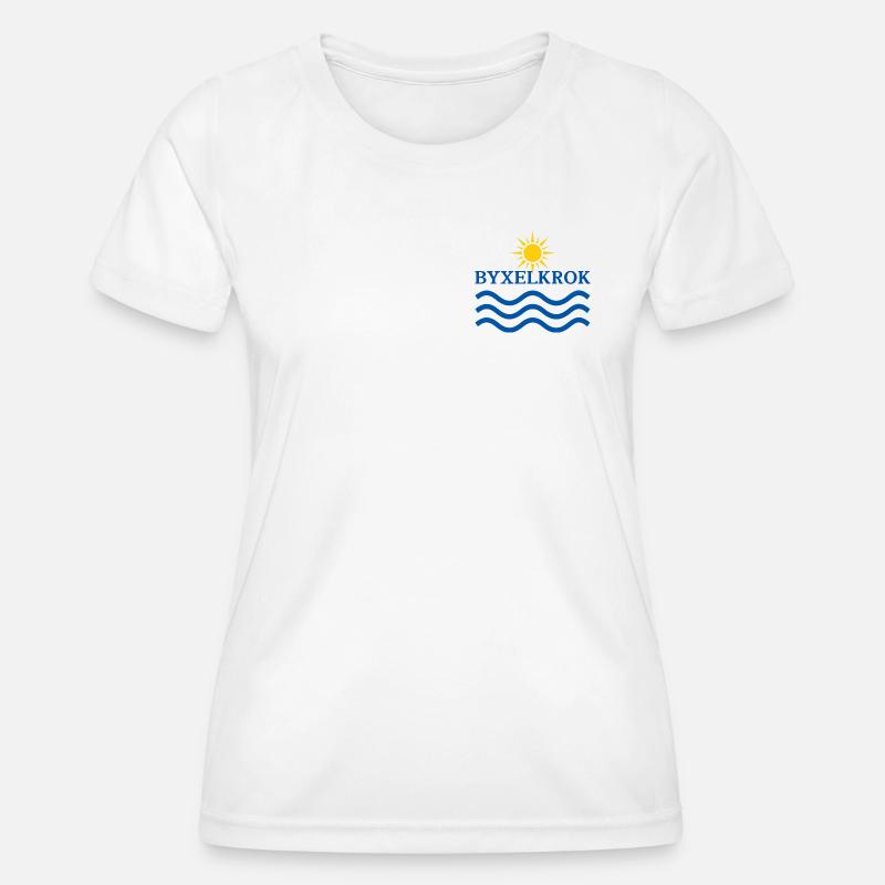 Trouser hook Sun and Waves - Women's Functional T-Shirt - white