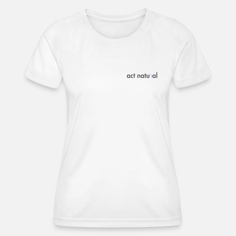 Abstract nature pattern in green and blue - Women's Functional T-Shirt - white