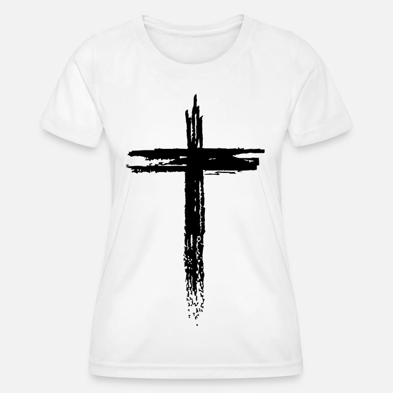 cross - Women's Functional T-Shirt - white