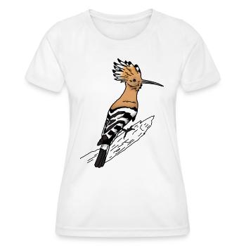 Wiedehopf Vogel - Frauen Funktions-T-Shirt - Weiß - Vorne - AI Model Female 172 dark (172cm)