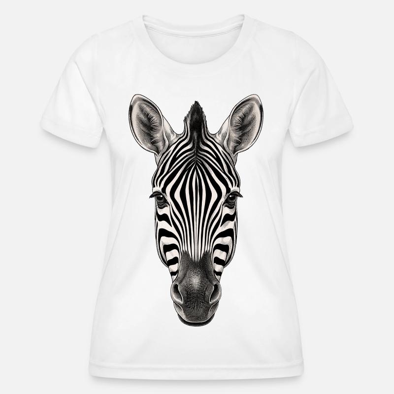 Zebra - Women's Functional T-Shirt - white