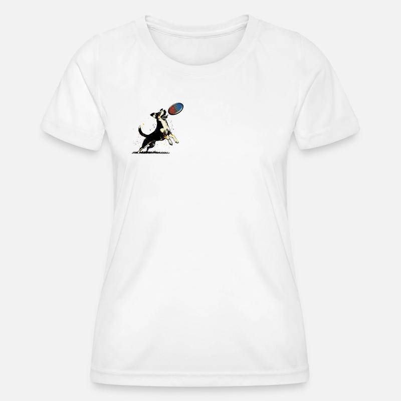 Frisbee Fun - Women's Functional T-Shirt - white
