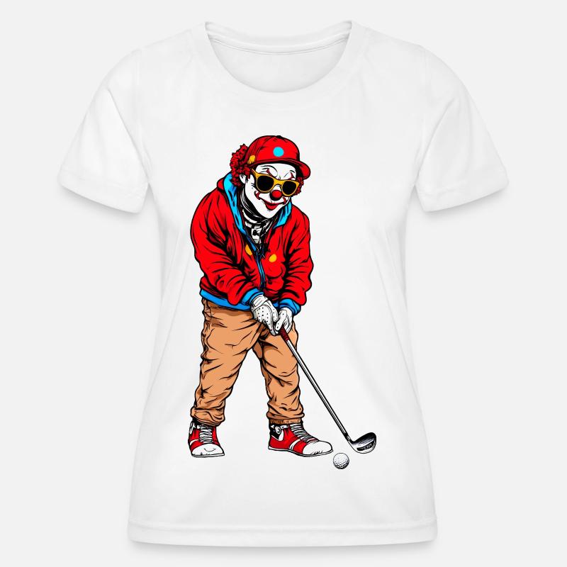 Golf Clowns - Women's Functional T-Shirt - white