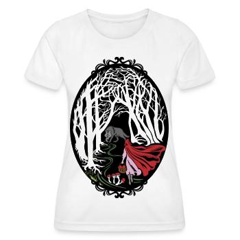 Rotkäppchen Red riding hood - Frauen Funktions-T-Shirt - Weiß - Vorne - AI Model Female 172 dark (172cm)