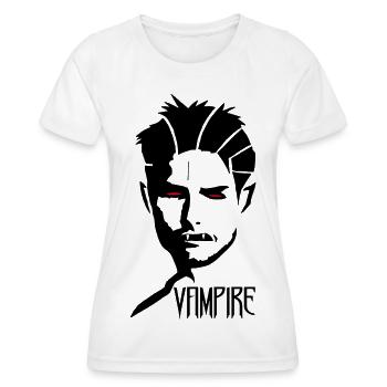 Vampire au masculin - T-shirt sport Femme - blanc - Devant - AI Model Female 172 dark (172cm)
