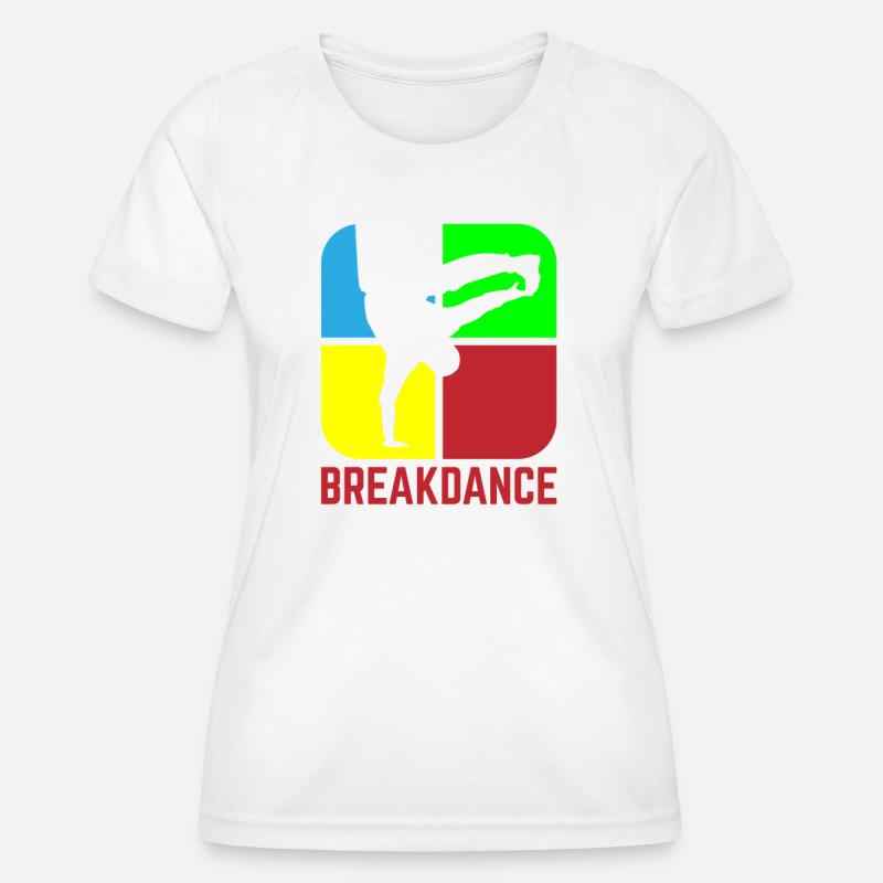 Breakdancing - Women's Functional T-Shirt - white