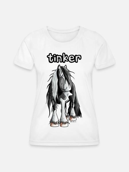 Witziger Irish Tinker - Frauen Funktions-T-Shirt - Weiß