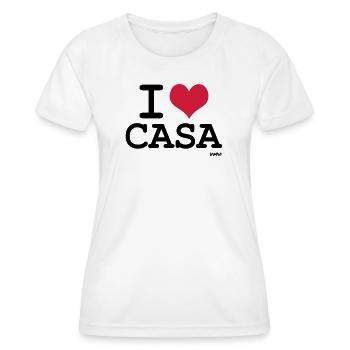 I love Casablanca - i love casa by wam - Women's Functional T-Shirt - white - Front - AI Model Female 172 dark (172cm)